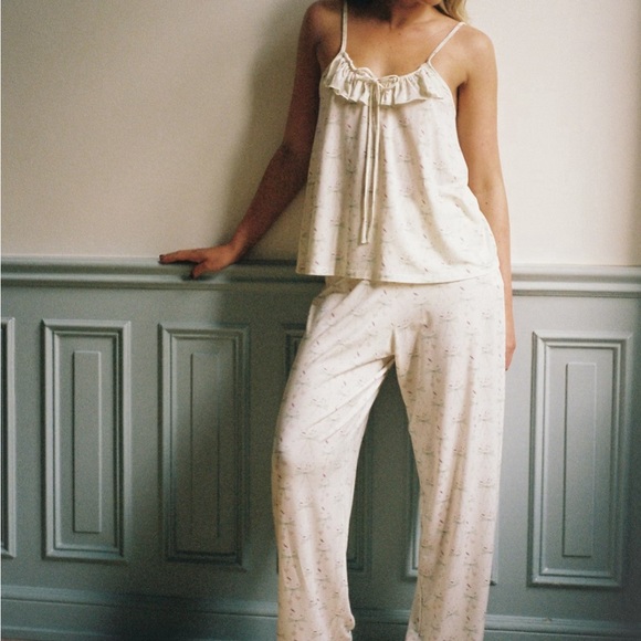 Djerf Avenue Other - DJERF AVENUE X SOFIA RICHIE GRAINGE GO SLOW PANTS HOLIDAY BOW - M